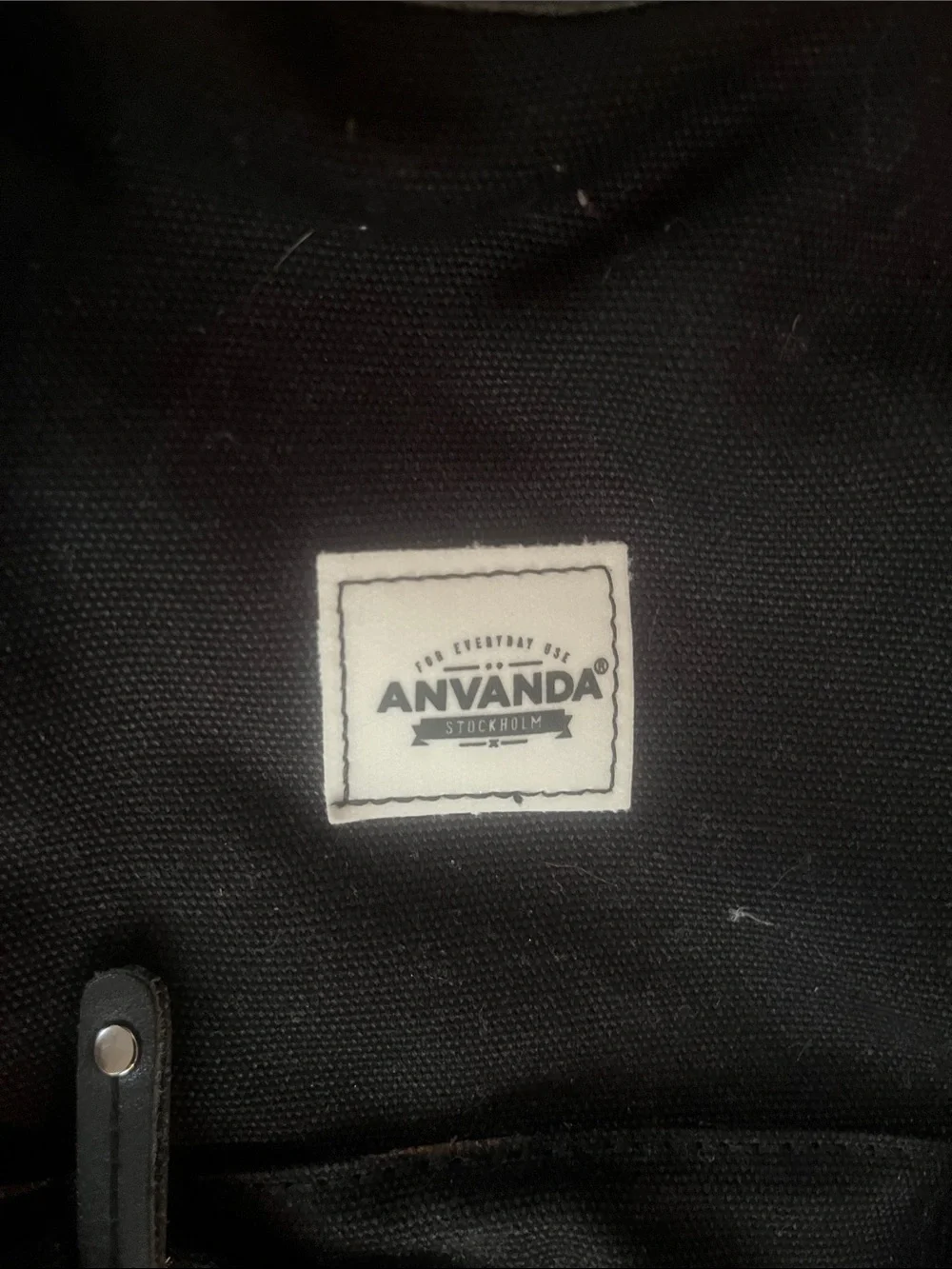 Anvanda Stockholm. Black Men's Crossbody Shoulder Bag